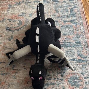 Minecraft Black and Gray Dragon Plush Toy
